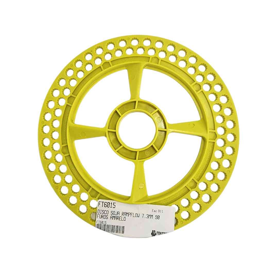 DISCO SOJA RAMPFLOW 7,3MM 90 FUROS AMARELO - Kuhn / Semeato