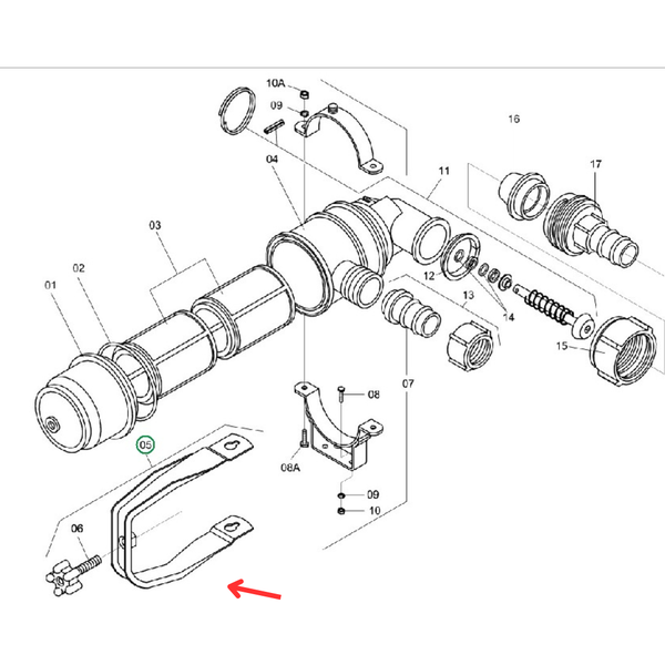Alça com Manípulo do Filtro - 110866 Jacto